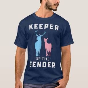 Keeper Of The Gender Buck Or Doe Gender Reveal  T-Shirt