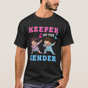 Keeper of the Gender Cute Baby Gender Reveal Party T-Shirt