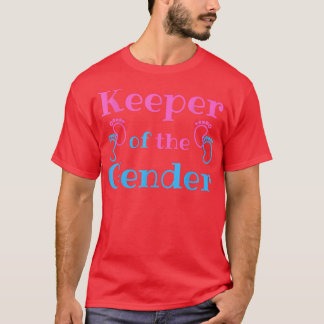 Keeper of the gender Cute Gender Reveal Party Idea T-Shirt