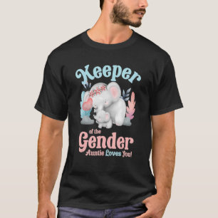 Keeper Of The Gender Elephant In Blue And Pink Par T-Shirt