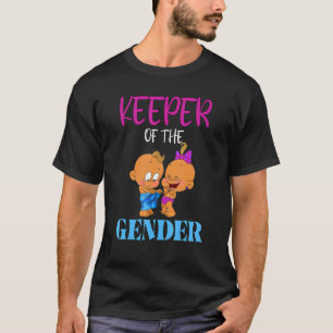Keeper Of The Gender Ethnic Gender Reveal Party Bl T-Shirt
