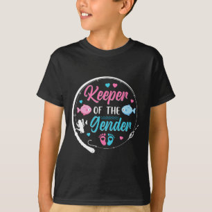 Keeper Of The Gender Fish Gender Reveal Family Par T-Shirt