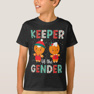Keeper Of The Gender Funny Christmas Shirt Gingerb