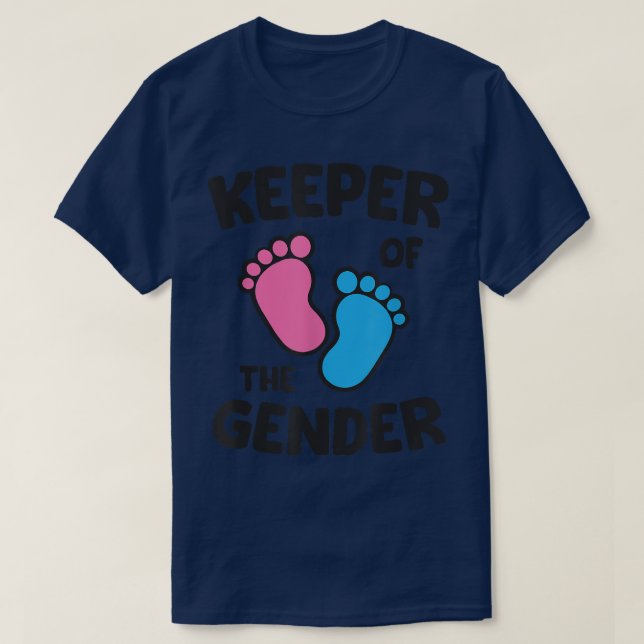 Keeper Of The Gender Gender Reveal  T-Shirt (Design Front)