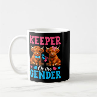Keeper Of The Gender Highland Cow Baby Coffee Mug