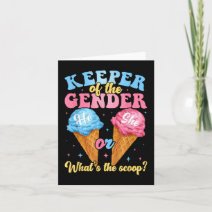 Keeper Of The Gender Ice Cream Whats The Scoop Gen Card