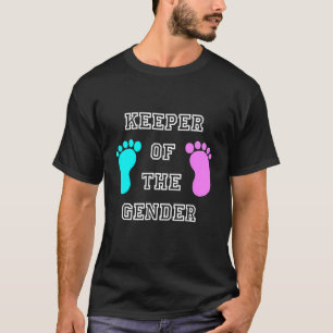 Keeper Of The Gender Reveal Announcement Family T-Shirt