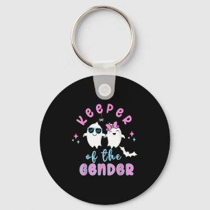 Keeper Of The Gender Reveal Halloween Pregnancy An Keychain
