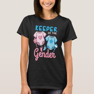 Keeper Of The Gender Reveal Party Announcement T-Shirt
