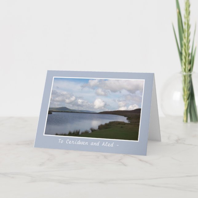 Keepers Pond, Wales: Greeting Card to Personalize (Front)