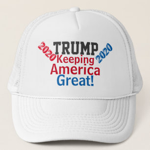 Keeping America Great Red White Blue Trucker Hat