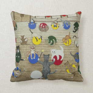 Keeping fit throw pillow