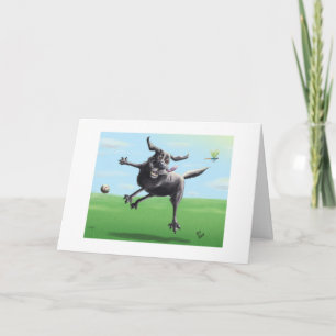 Keeping In Touch Humour Blank Greeting Card