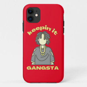 KEEPING IT GANGSTA funny hiphop music iPhone 11 Case