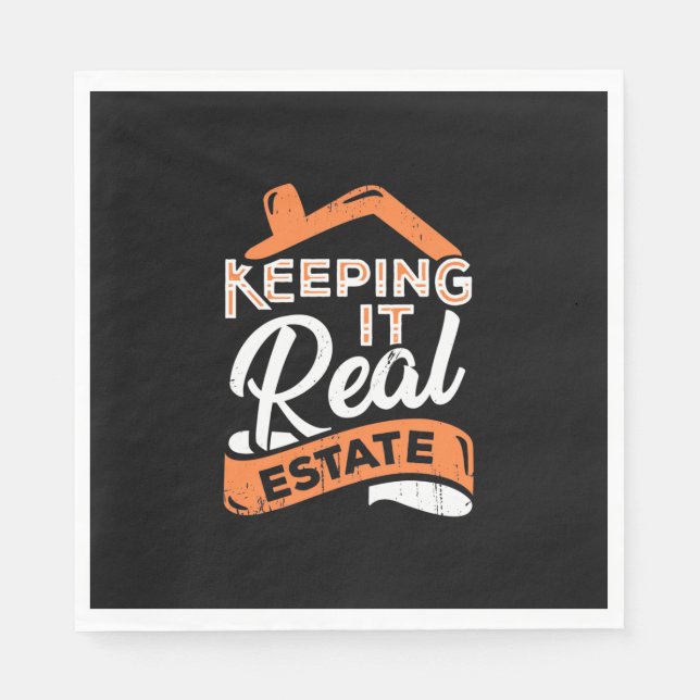 Keeping It Real Estate Napkin (Front)