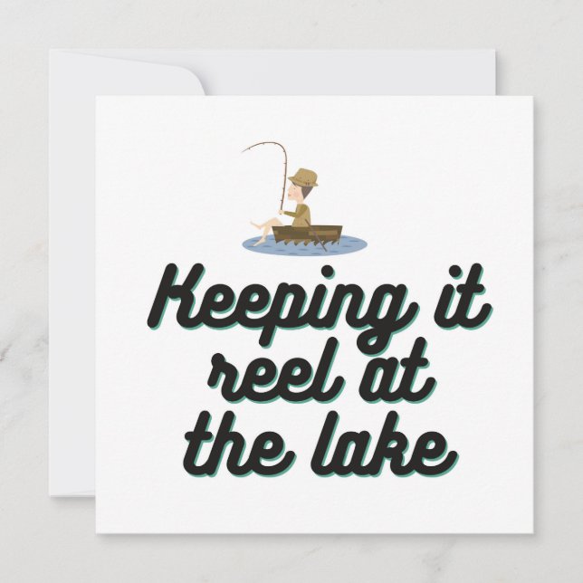 Keeping it reel at the lake thank you card (Front)