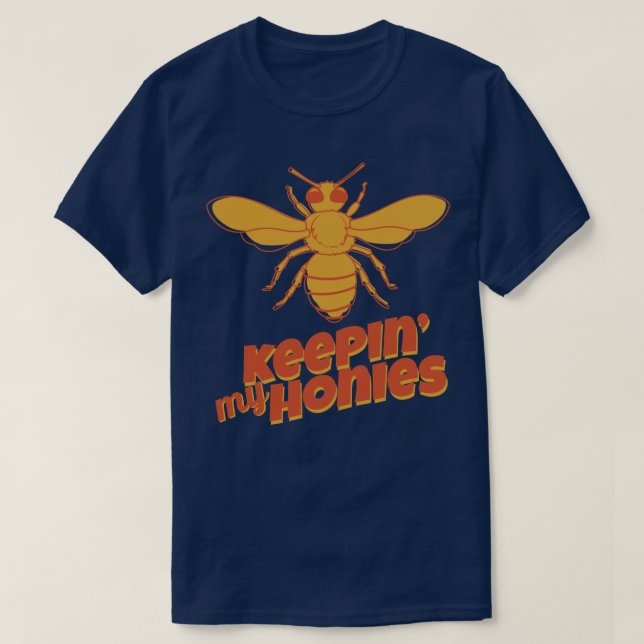 Keeping My Honies Bee Keeper Player T-Shirt (Design Front)