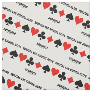 Keeping The Bidding Alive Redouble 4 Card Suits Fabric