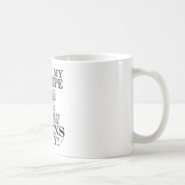 Keeps Aliens Away Bagpipe Coffee Mug (Right)