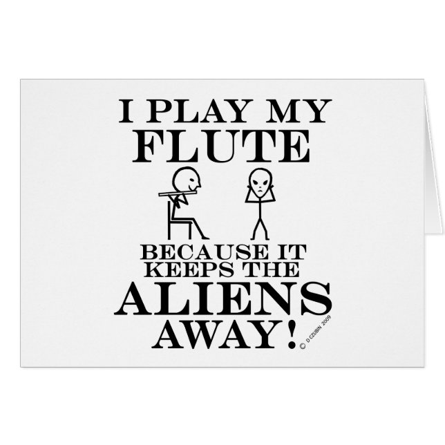 Keeps Aliens Away Flute (Front Horizontal)