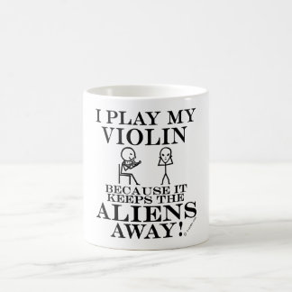 Keeps Aliens Away Violin Coffee Mug
