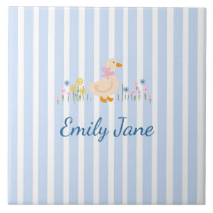 Keepsake Baby Shower Christening Personalized Tile