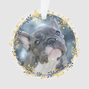 Keepsake Baby's or Pet's First Hanukkah Photo Ornament