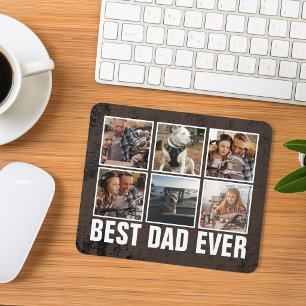 Keepsake Best Dad Ever Father's Day Photo Collage Mouse Pad