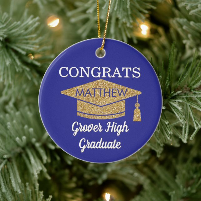 Keepsake! Congrats Any Graduate Ceramic Ornament (Tree)