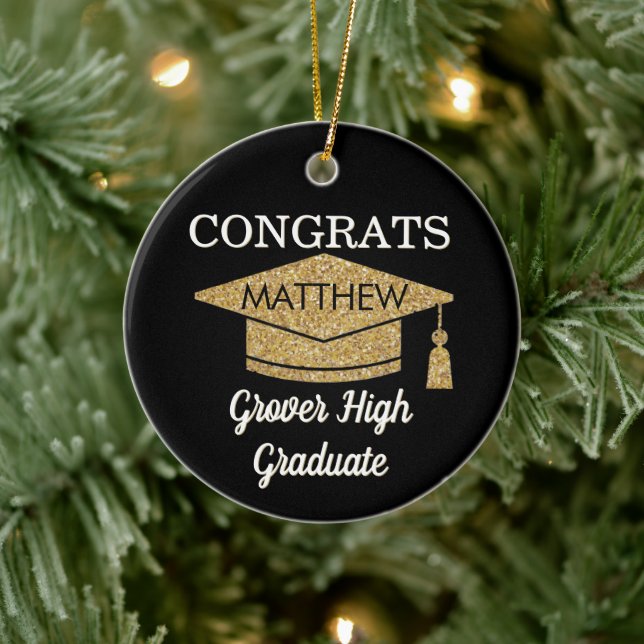 Keepsake! Congrats Any Graduate Ceramic Ornament (Tree)