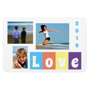 Keepsake Family Vacation Photo Magnet