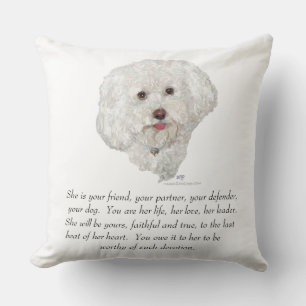 Keepsake, Female Dog Throw Pillow