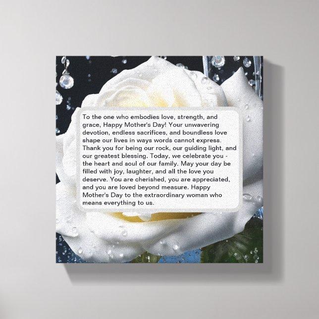 Keepsake For Mom Premium Wrapped Canvas (Gloss) (Front)