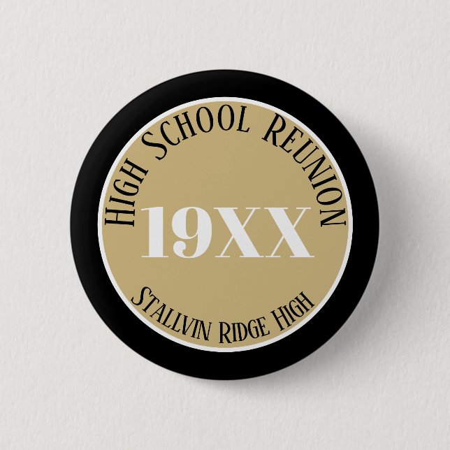 Keepsake! High School class reunion button (Front)