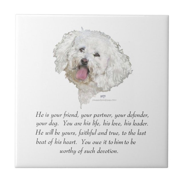 Keepsake, Male Dog Tile (Front)
