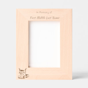 Keepsake  Memorial Semi-Truck Tractor-trailer  Etched Frames