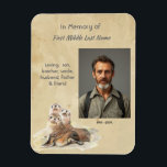 Keepsake Memorial Watercolor Seals Animals Magnet<br><div class="desc">Keepsake Custom  Memorial or Celebration of life Service   Invite  Watercolor Seals Animals with inspirational and comforting poem</div>