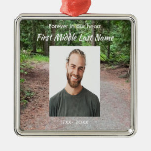 Keepsake Nature Trail Path Walk Hike Forest Metal Ornament