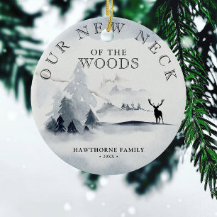 Keepsake New Neck of the Woods 1st Home Photo Ceramic Ornament