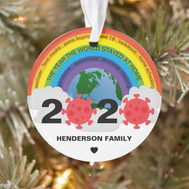 Keepsaké personnalisé 2020 Covid Christmas Tree (Arbre)