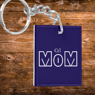 Keepsake Photo Cat Mom Keychain Personalize