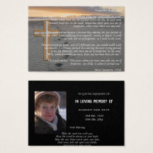 Keepsaké PHOTO Célébration de la vie funérailles c