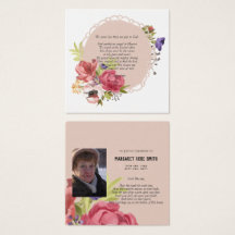 Keepsaké PHOTO Célébration de la vie funérailles c