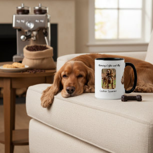 Keepsake Photo Cocker Spaniel Personalize Mug