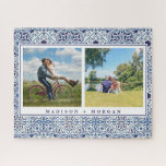 Keepsake Photo puzzle with portuguese tiles<br><div class="desc">Choose your 2 favourite photos and personalize this beautiful puzzle.</div>