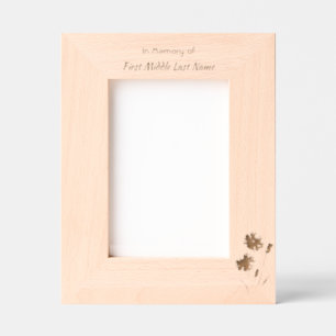 Keepsake Poppy Cornflower Meadow Memorial Etched Frames