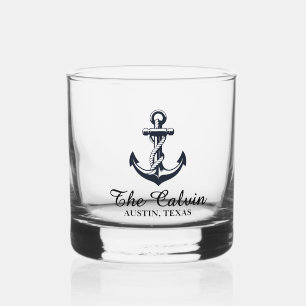 Keepsake Ships Wheel Whiskey Glass
