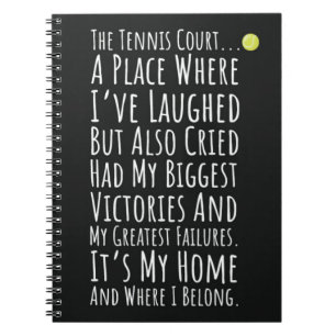 Keepsake Tennis Gifts For Team Player Sports Kids Notebook