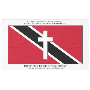Keepsake   TRINIDAD FLAG   Cross Scripture Large Tablecloth