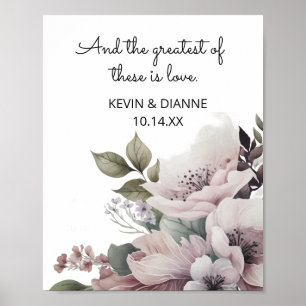 Keepsake Wedding Date Custom Love  Poster